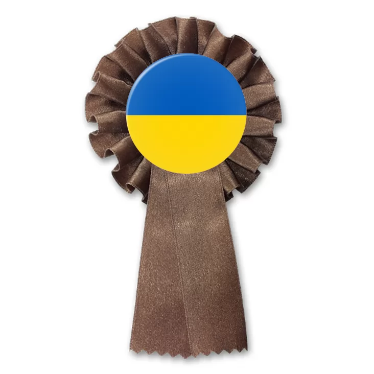 przypinka kotylion Flaga Ukraina