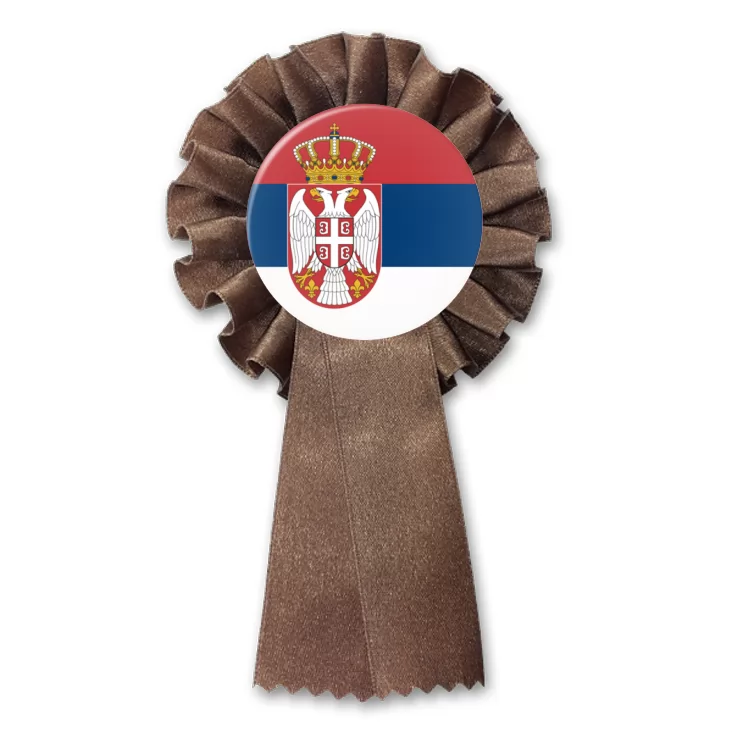 przypinka kotylion Flaga Serbia