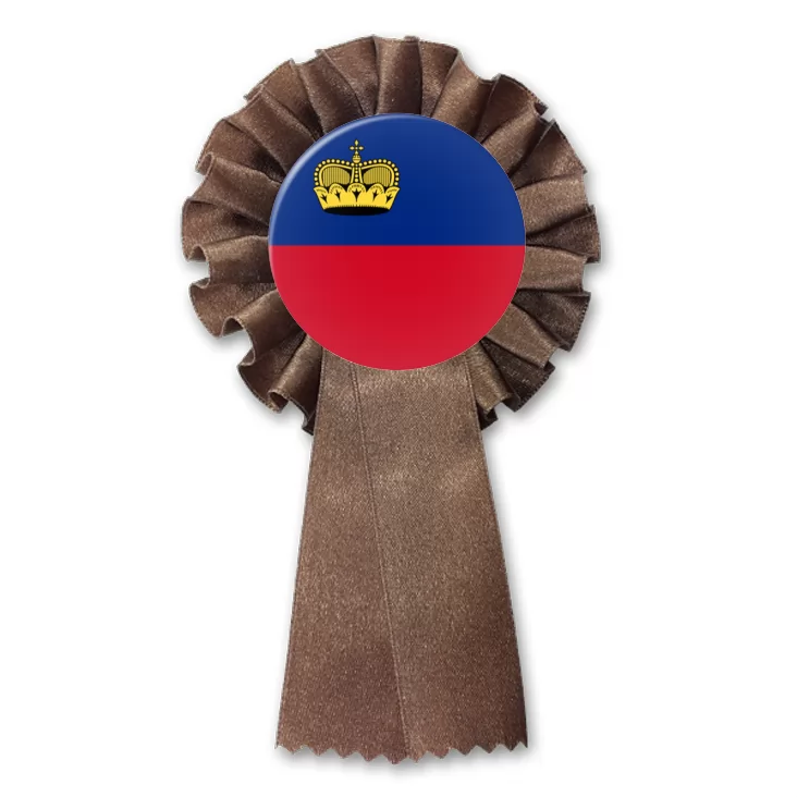 przypinka kotylion Flaga Liechtenstein