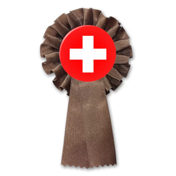 przypinka kotylion Flaga Szwajcaria