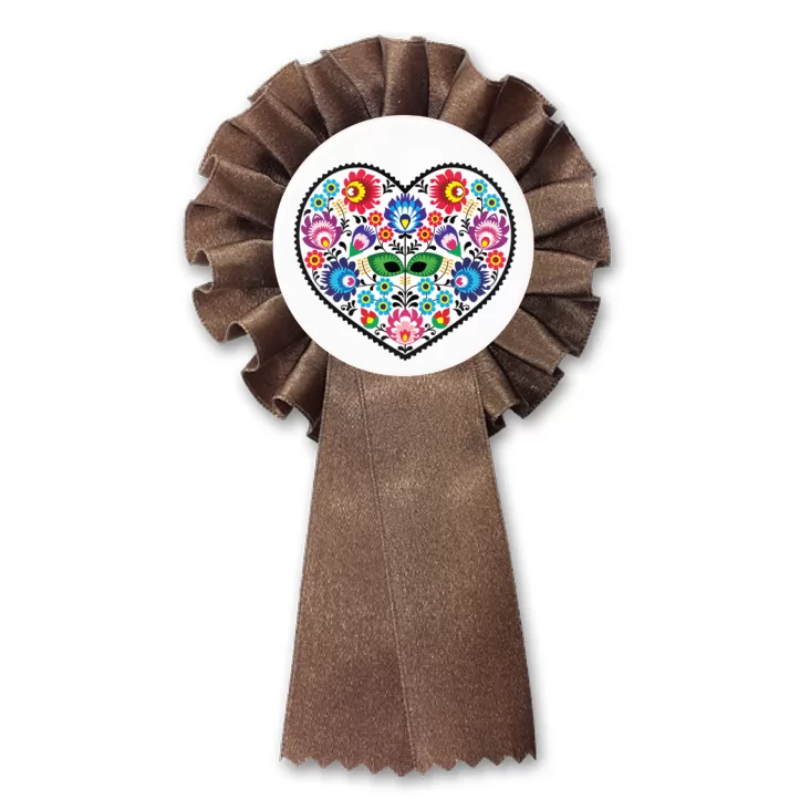 przypinka kotylion Polski folk
