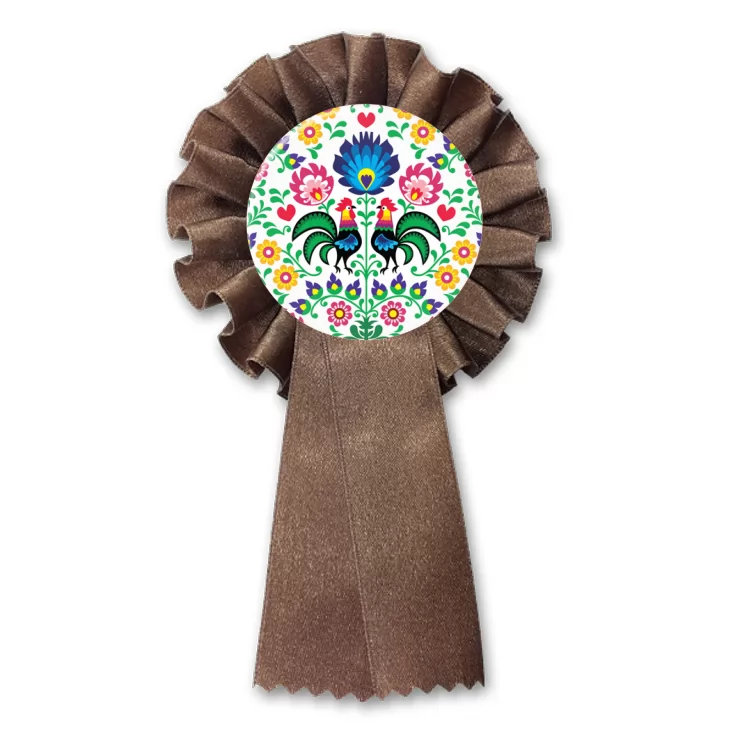 przypinka kotylion Polski folk