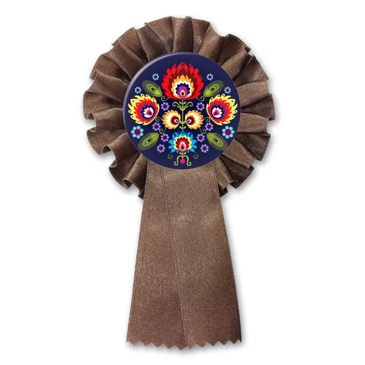 przypinka kotylion Polski folk