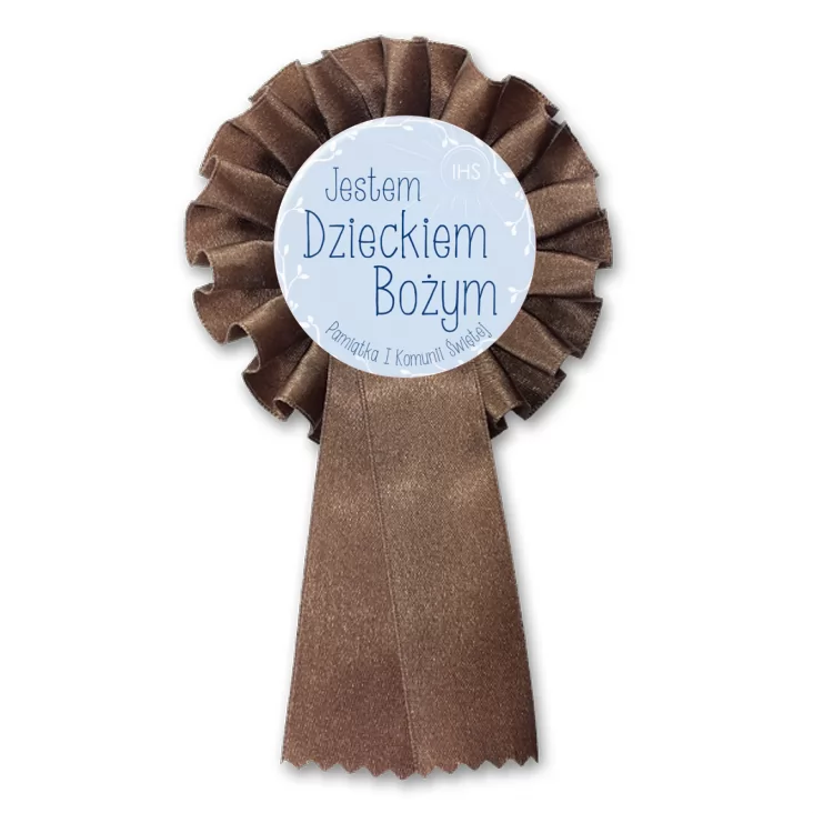 przypinka kotylion Jestem Dzieckiem Bożym