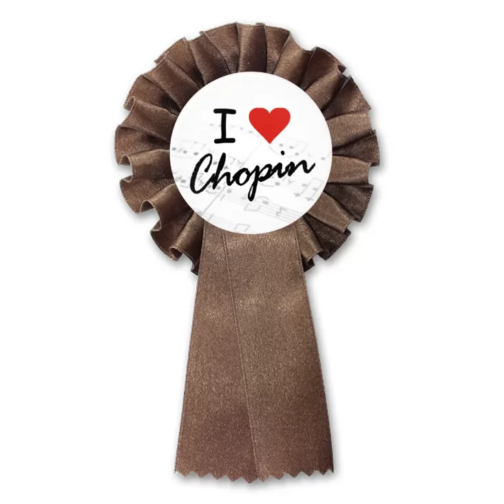 przypinka kotylion I love Chopin