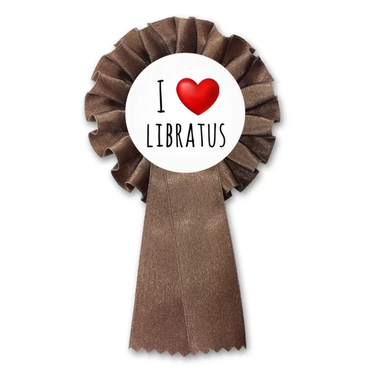 przypinka kotylion I love Libratus