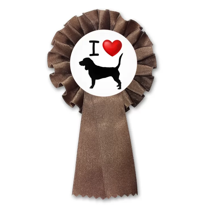przypinka kotylion I love beagle