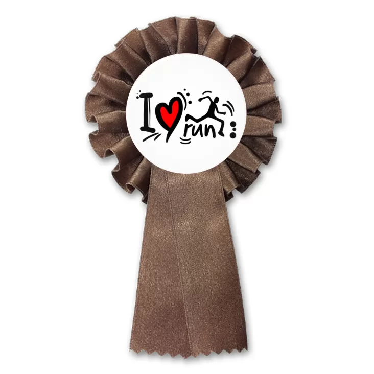 przypinka kotylion I love run