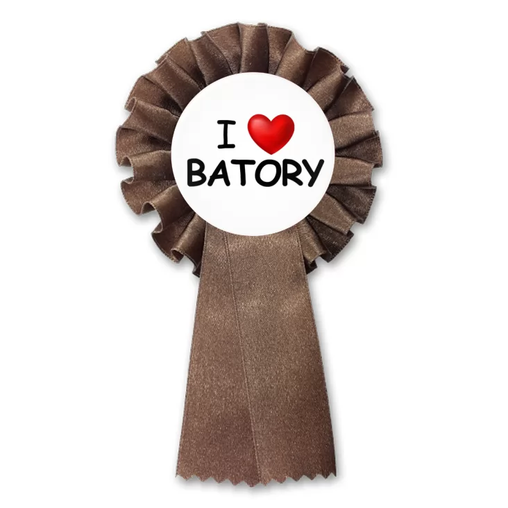 przypinka kotylion I love Batory