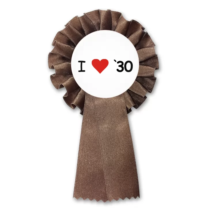 przypinka kotylion I love `30