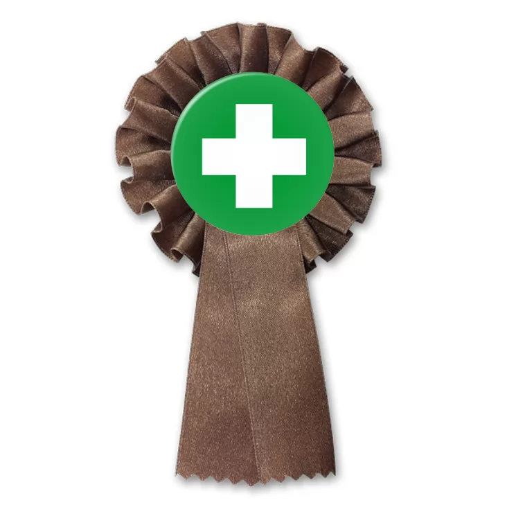 przypinka kotylion Krzyż