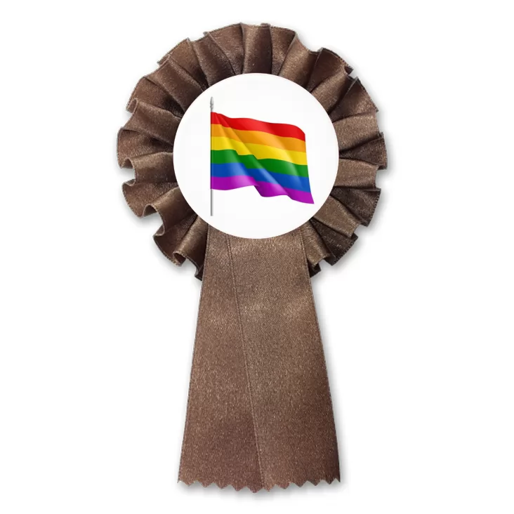 przypinka kotylion LGBT flaga tęczowa