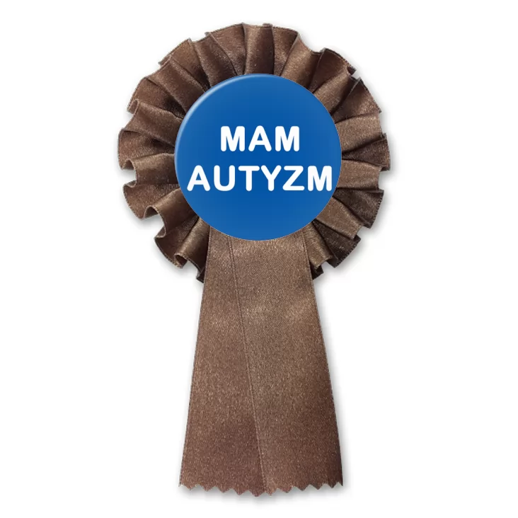 przypinka kotylion Mam autyzm