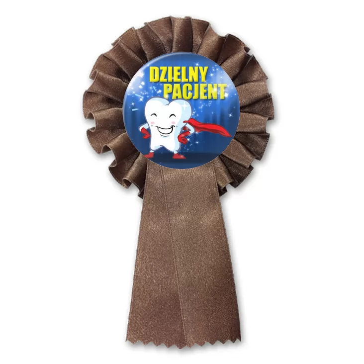 przypinka kotylion Dzielny Pacjent