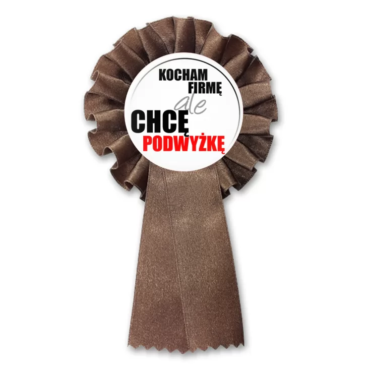 przypinka kotylion Kocham firmę, ale chcę podwyżkę