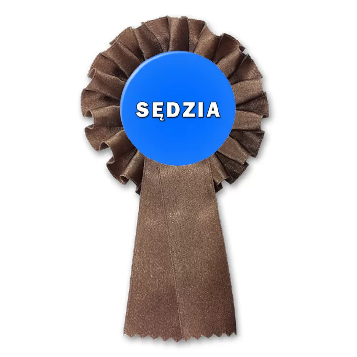 przypinka kotylion Sędzia