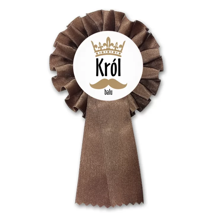 przypinka kotylion Król Balu