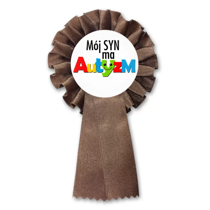 przypinka kotylion Mój syn ma autyzm