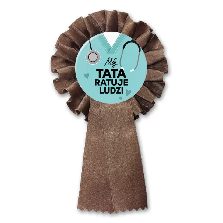 przypinka kotylion Mój tata ratuje