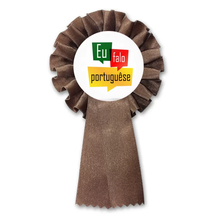 przypinka kotylion Mówię po portugalsku