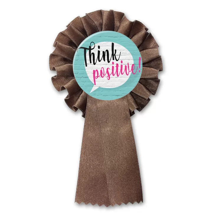 przypinka kotylion Think positive