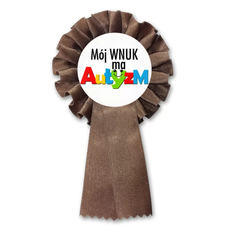 przypinka kotylion Mój wnuk ma autyzm
