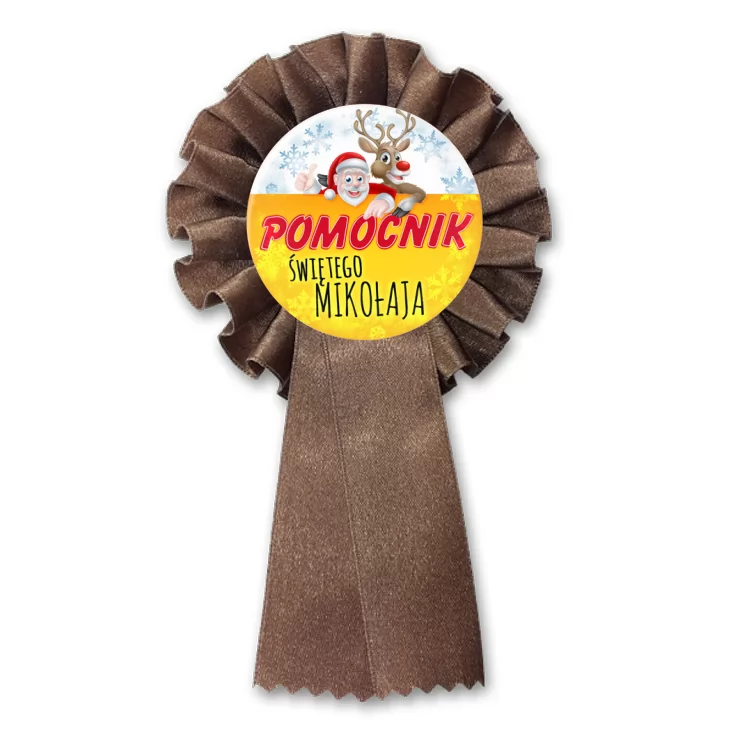 przypinka kotylion Pomocnik Świętego Mokołaja