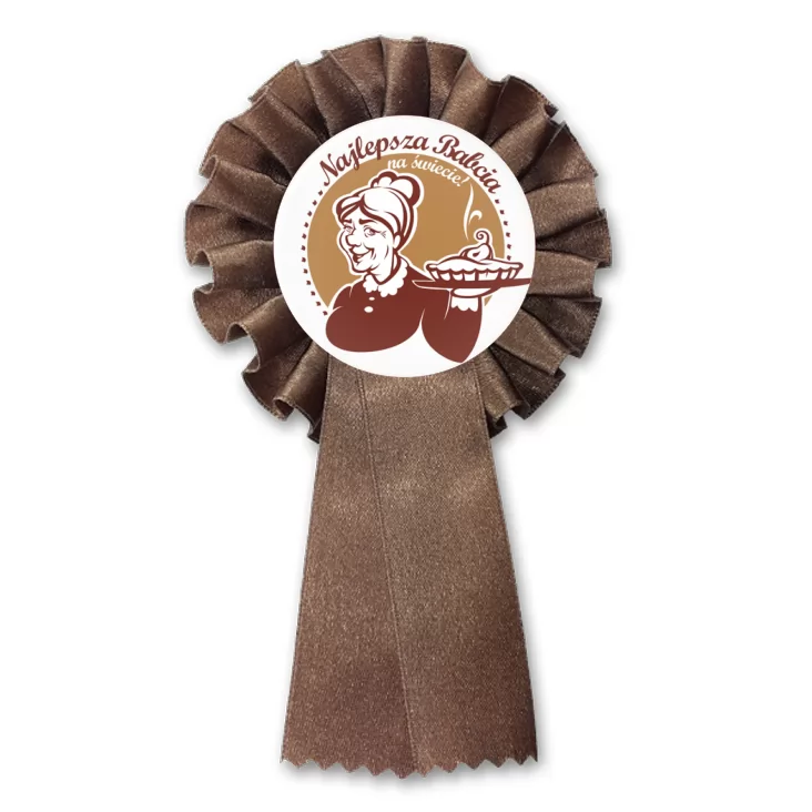 przypinka kotylion Najlepsza Babcia na świecie