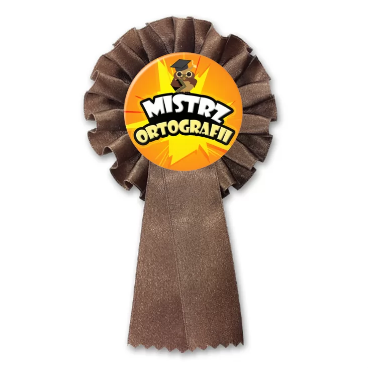 przypinka kotylion Mistrz ortografii
