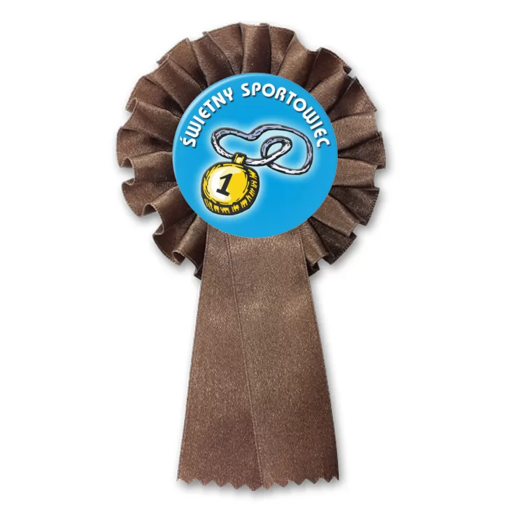 przypinka kotylion Świetny sportowiec