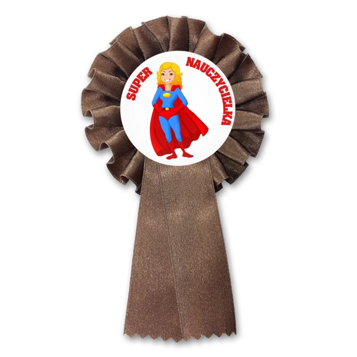 przypinka kotylion Super nauczycielka