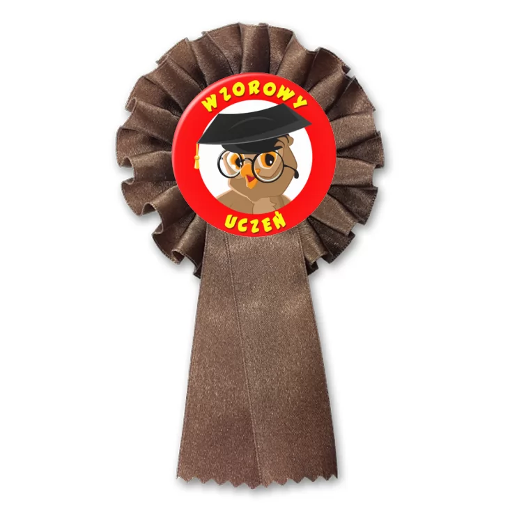 przypinka kotylion Wzorowy Uczeń