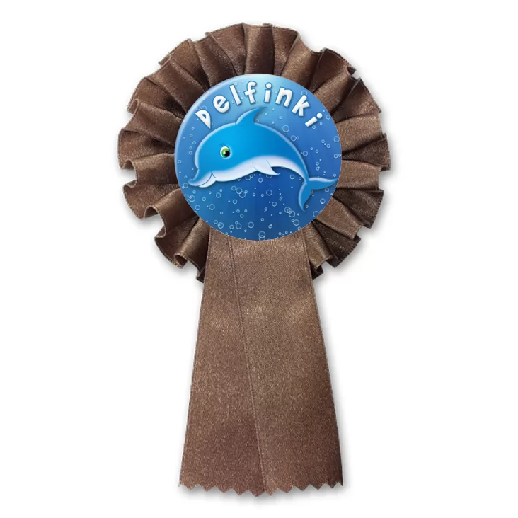 przypinka kotylion Delfinki