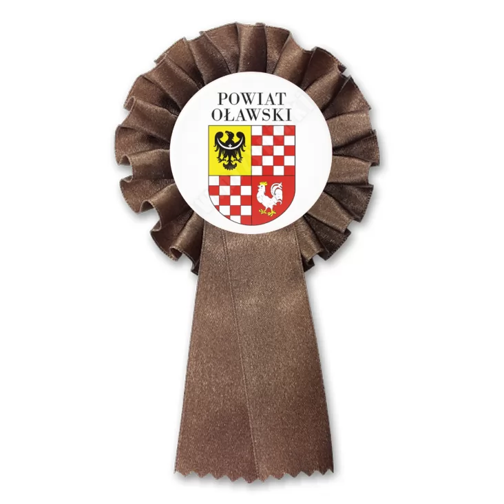 przypinka kotylion Powiat Oławski