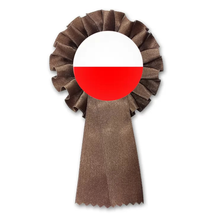 przypinka kotylion Polska biało-czerwona flaga