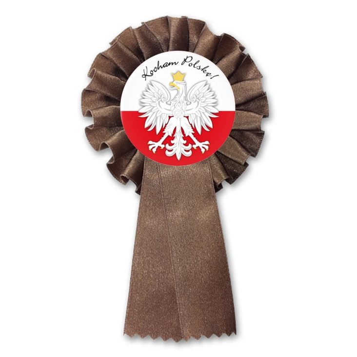 przypinka kotylion Kocham Polskę!