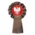 kotylion brązowy