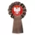 kotylion brązowy