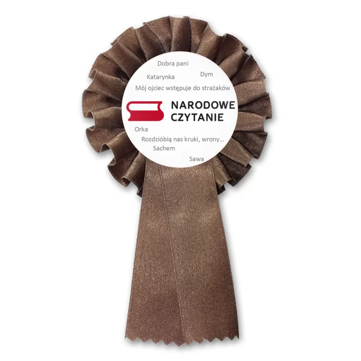 przypinka kotylion Narodowe czytanie