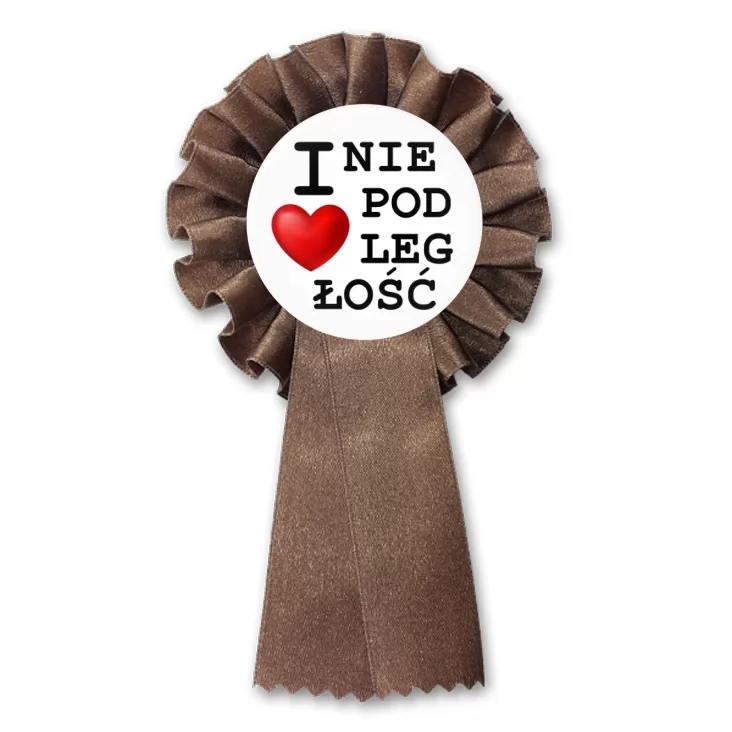 przypinka kotylion I love Niepodległość