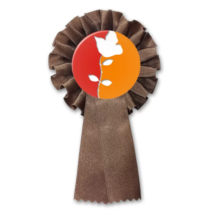 przypinka kotylion Róża