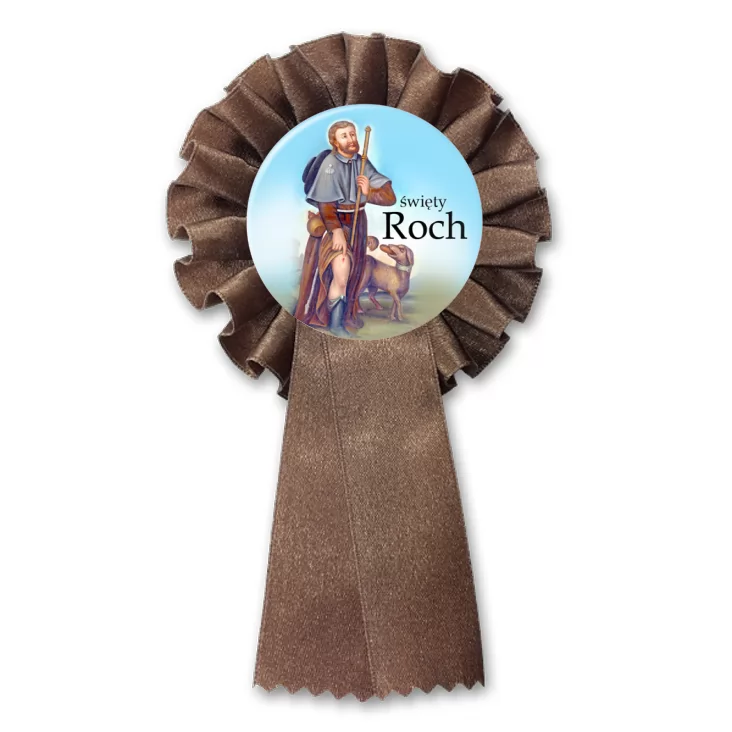 przypinka kotylion Patron święty Roch