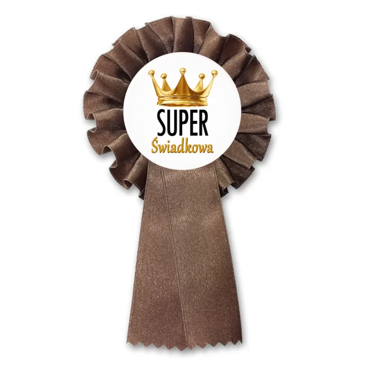 przypinka kotylion Super Świadkowa