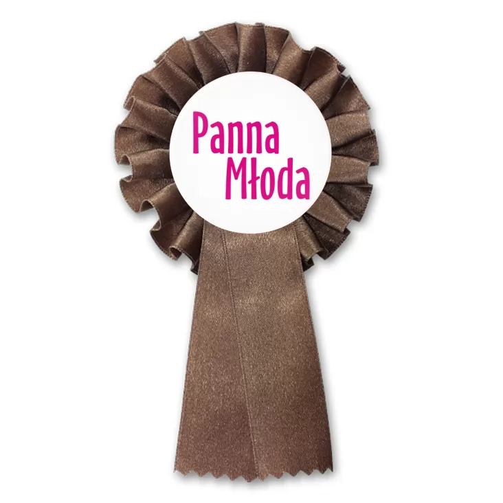 przypinka kotylion Panna Młoda
