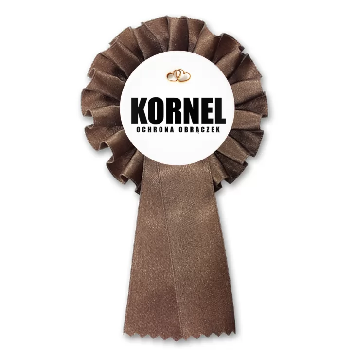 przypinka kotylion Ochrona Obrączek