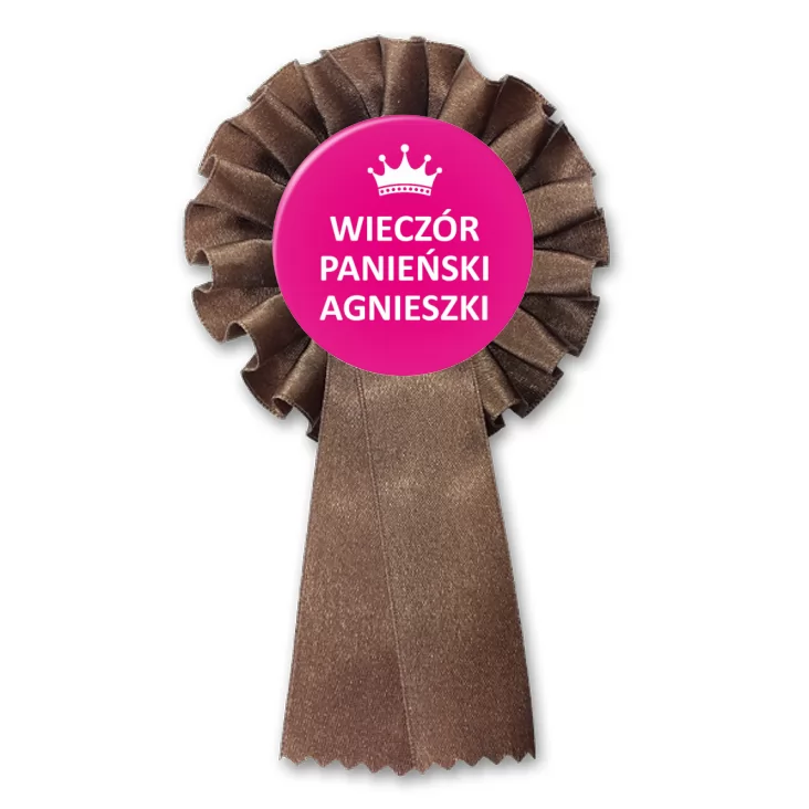 przypinka kotylion Wieczór panieński Agnieszki