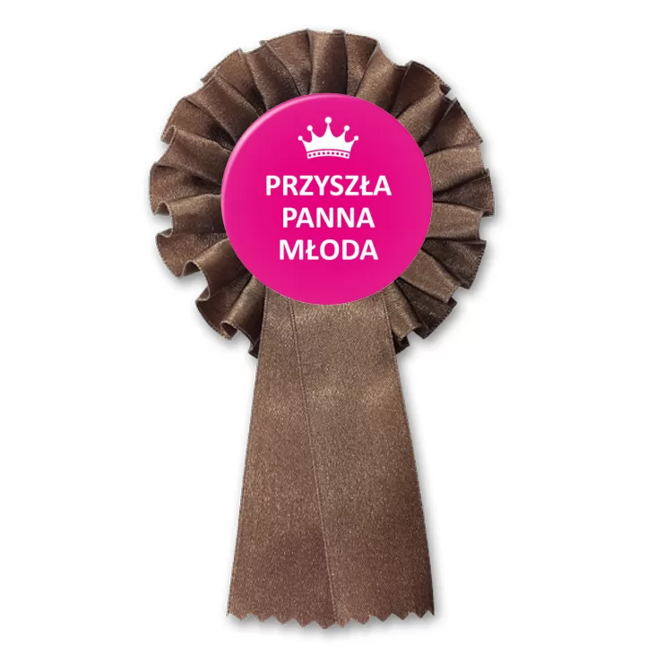 przypinka kotylion Przyszła Panna Młoda