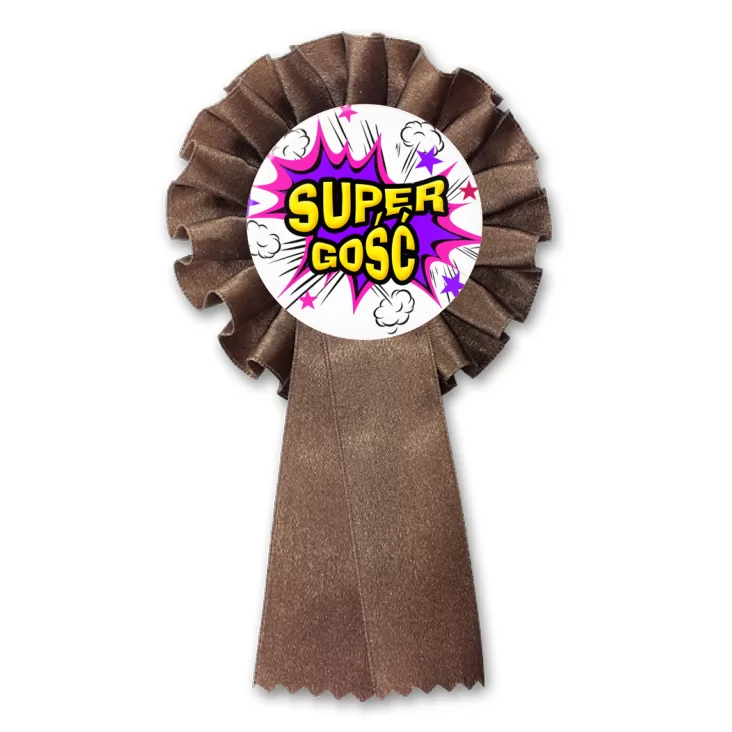 przypinka kotylion Super Gość