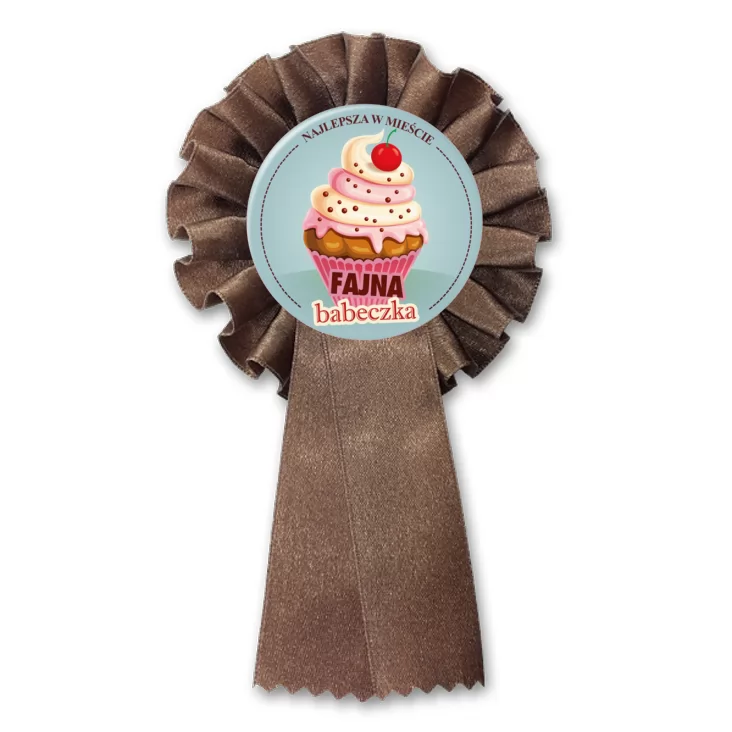 przypinka kotylion Fajna babeczka