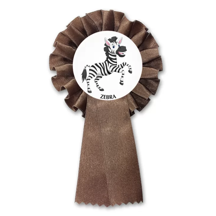 przypinka kotylion Zebra